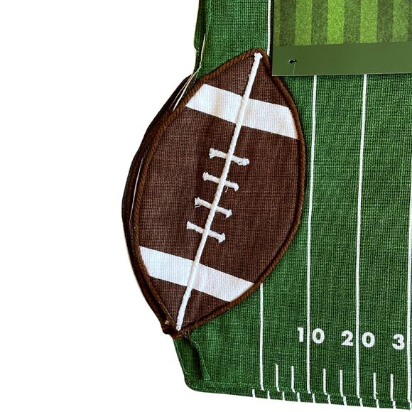 Fall Football TOUCHDOWN Placemats 13x19 Game Day Football Field Set of 4 New - Picture 7 of 9